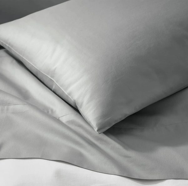 Boll & Branch Signature Hemmed Sheet Set, Split King - Shore - MadeInUSA - Image 10