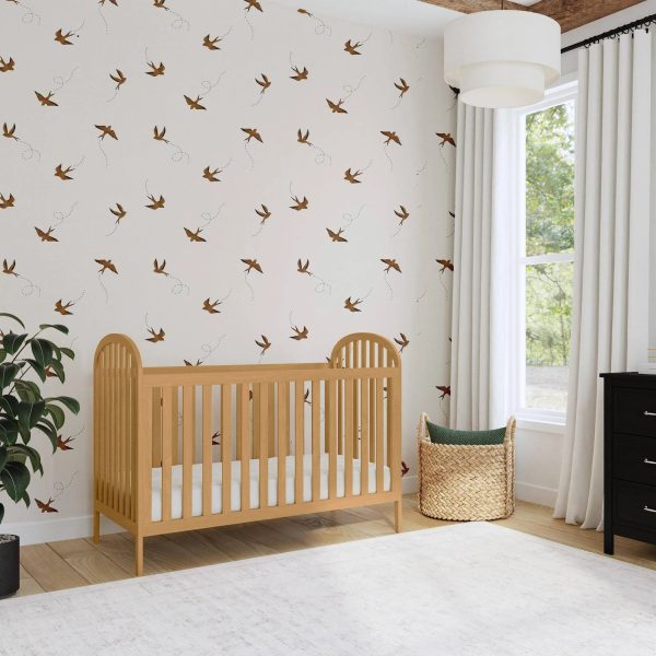 DaVinci Beau 3-in-1 Convertible Crib - Honey - MadeInUSA - Image 2