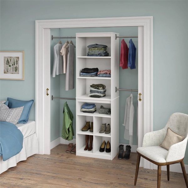 SystemBuild Rochon Closet Storage System, White - MadeInUSA - Image 2