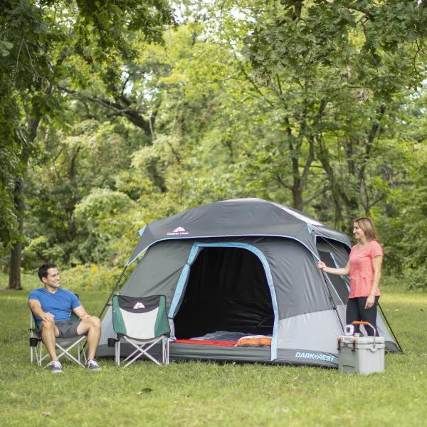 Ozark Trail 10' x 9' 6-Person Dark Rest Cabin Tent w/Skylight Ceiling Panels, 15.4 lbs - MadeInUSA - Image 2