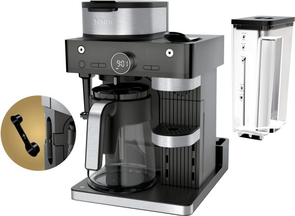 Ninja CFN602 Espresso & Coffee Barista System, Single-Serve Coffee & Nespresso Capsule Compatible, 12-Cup Carafe, Built-In Frother, Black - MadeInUSA - Image 7