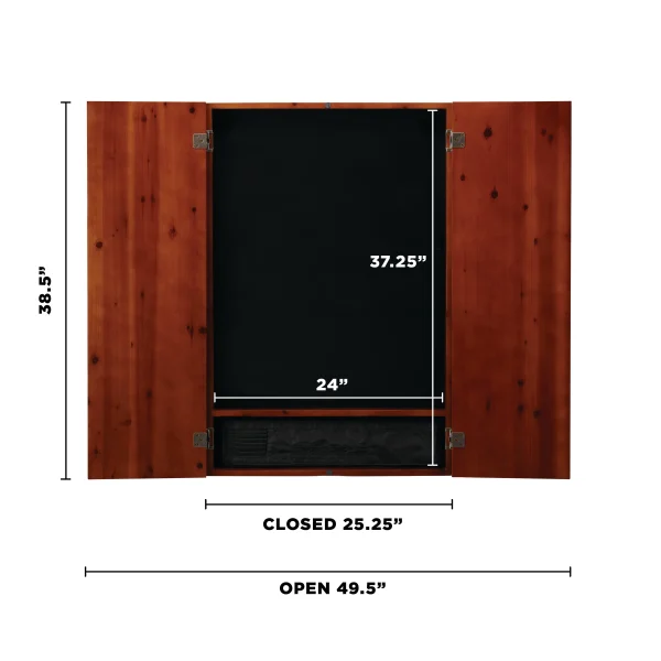Viper Metropolitan Soft Tip Dartboard Cabinet, Cinnamon - MadeInUSA - Image 7