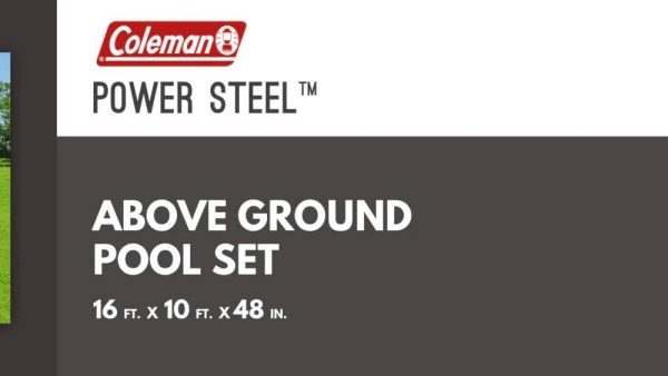 Coleman Power Steel Frame 16' x 10' x 48" Oval Pool Set - MadeInUSA - Image 5