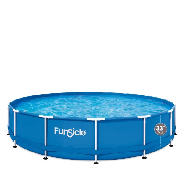 Funsicle 15 ft Activity Above Ground Frame Swimming Pool, with Filter Pump, Round, Age 6 & Up, Size: One Size - MadeInUSA