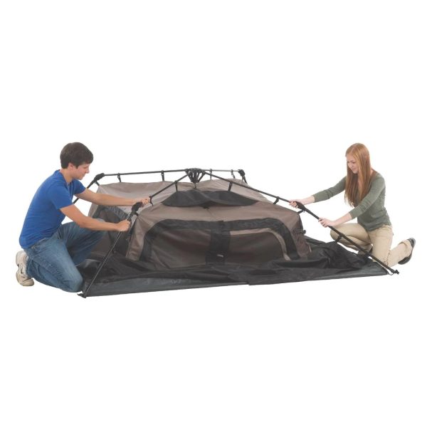 Coleman Instant 4-Person Cabin Tent, Tan/Black - MadeInUSA - Image 7
