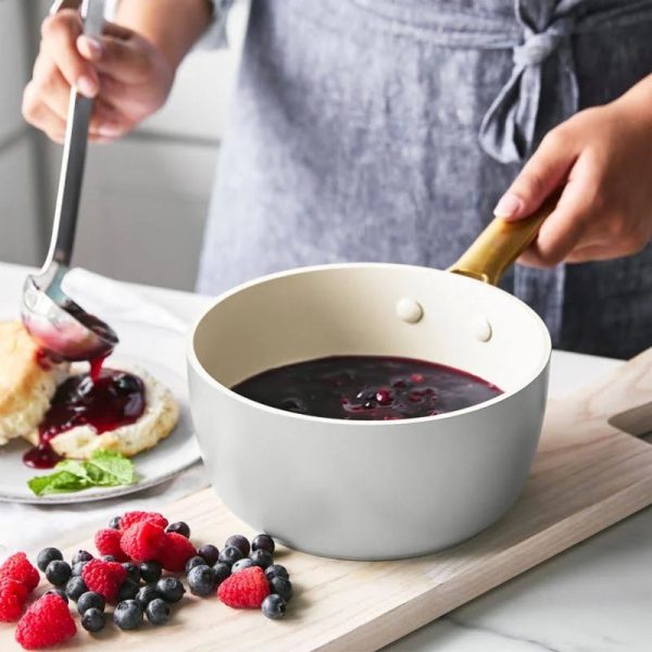 GreenPan Reserve Dove Grey 10-Piece Non-Stick Cookware Set - MadeInUSA - Image 4