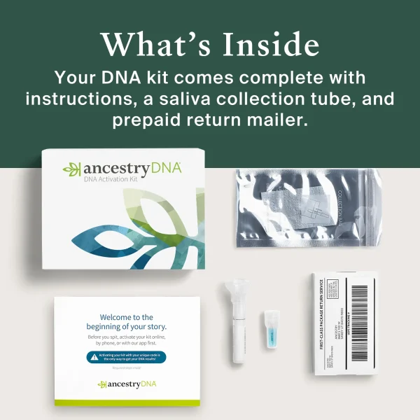 AncestryDNA Genetic Test Kit: Personalized Genetic Results, DNA Ethnicity Test, Complete DNA Test - MadeInUSA - Image 6