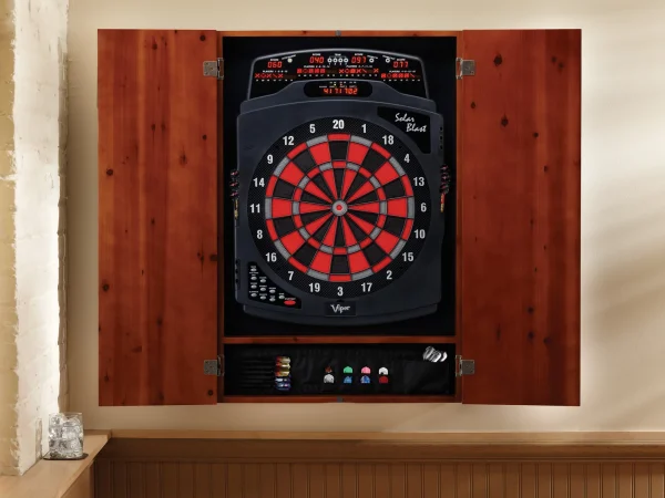 Viper Metropolitan Soft Tip Dartboard Cabinet, Cinnamon - MadeInUSA - Image 8
