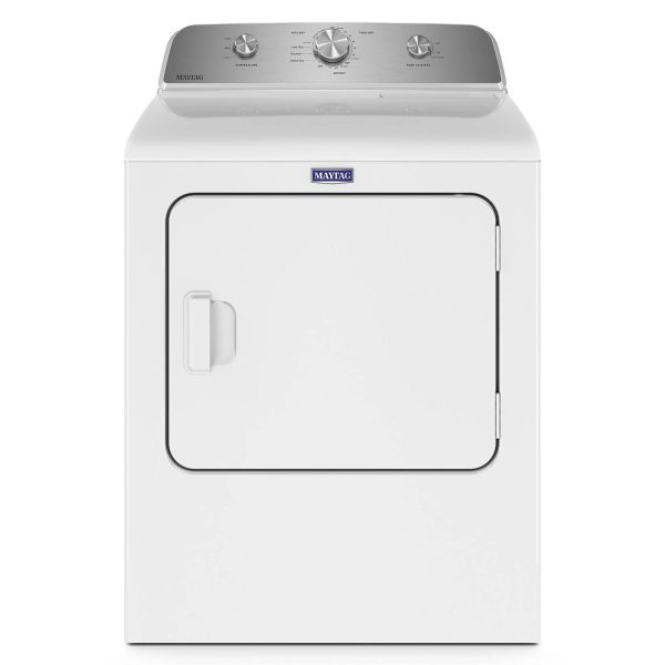 Maytag - 7.0 Cu. ft. Electric Dryer with Wrinkle Prevent - White - MadeInUSA