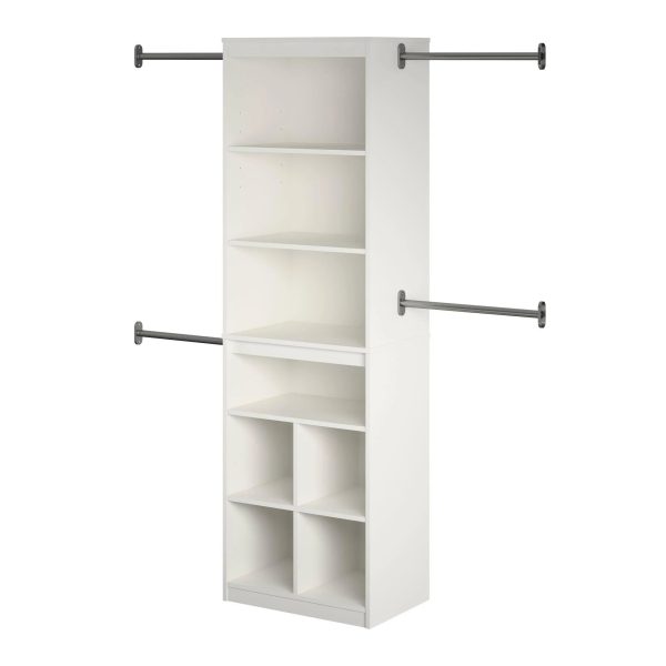 SystemBuild Rochon Closet Storage System, White - MadeInUSA - Image 7