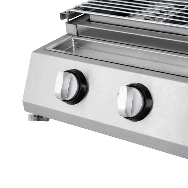 ZhdnBhnos 4-Burner BBQ Propane Gas Grill Stainless Steel Outdoor Camping Picnic Roast Smokeless Grill Portable Barbecue Griddle - MadeInUSA - Image 8