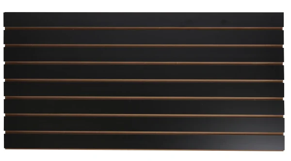SSWBasics 4 ft x 2 ft Horizontal Black Slatwall Panels - Pack of 2 - MadeInUSA
