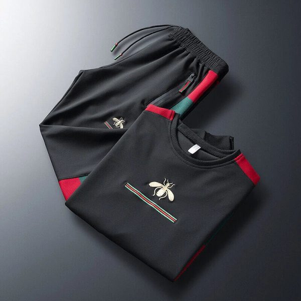 Mens Sports Suit in The Spring With a Tiny Bee Embroidery - MadeInUSA - Image 10