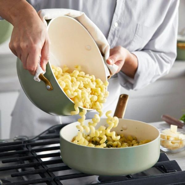 GreenPan Reserve 10-Piece Cookware Set, Sage - MadeInUSA - Image 4