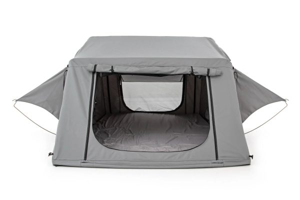 Rough Country (99049) Roof Top Tent | Rack Mount | 12 Volt Accessory w/Ladder Extension & LED Light Kit - MadeInUSA - Image 3