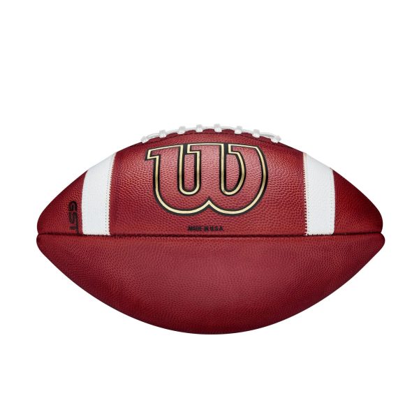 Wilson GST Game Football in Dark - MadeInUSA - Image 4