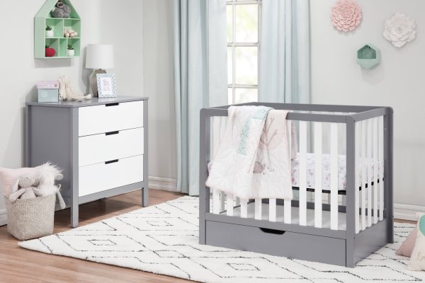 Carter's by DaVinci Colby 4-in-1 Convertible Mini Crib with Trundle - Washed Natural - MadeInUSA - Image 8