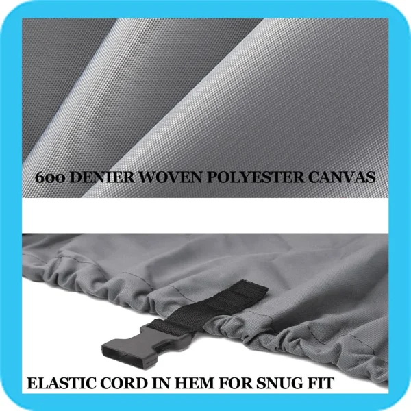 BOAT COVER Compatible for SUNBIRD/ HYDRA SPORT SPL 150 O/B 1989-1990 STORAGE, TRAVEL, LIFT - MadeInUSA - Image 3