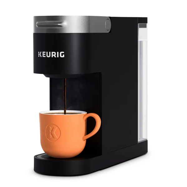 Keurig K- Slim Single Serve K-Cup Pod Coffee Maker, MultiStream Technology, Black - MadeInUSA