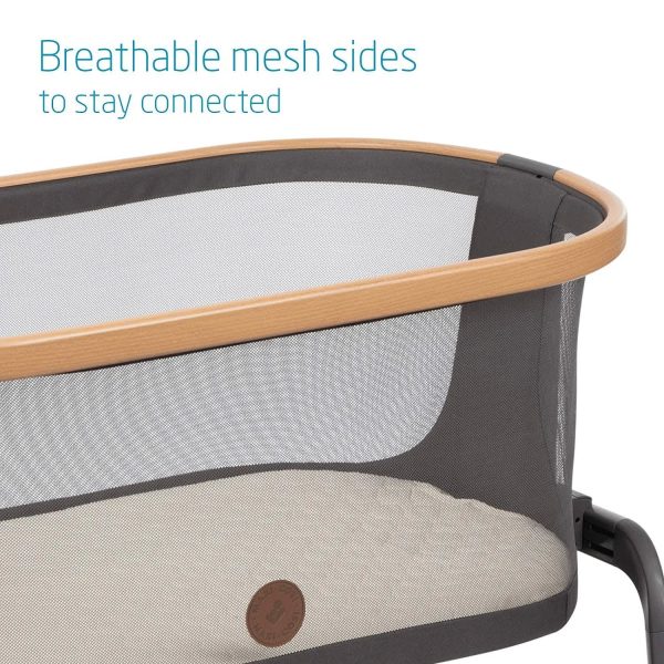 Maxi Cosi Iora Bedside Bassinet - Essential Graphite - MadeInUSA - Image 11