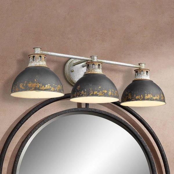 Golden Lighting Kinsley 3-Light Bath Vanity in Aged Galvanized Steel - 0865-BA3 AGV-ABI - MadeInUSA - Image 8