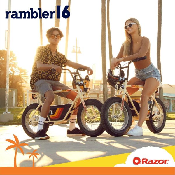 Razor Rambler 16 36V Seated Electric Scooter, Up to 15 MPH, Retro Style Minibike for Teen & Adult - MadeInUSA - Image 6