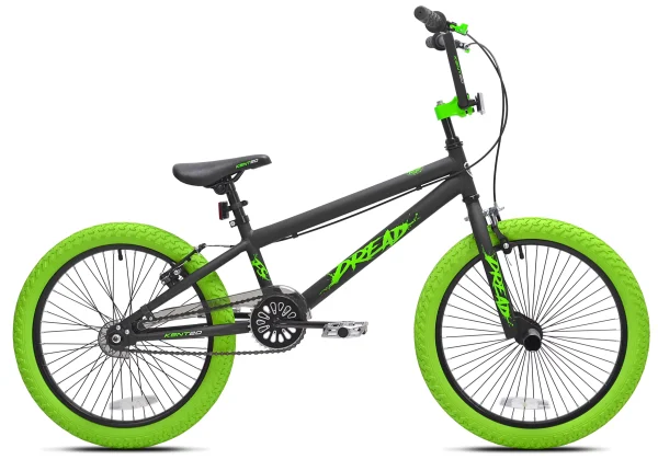 Kent 20 in. Dread BMX Boys Child Bike, Green and Black - MadeInUSA