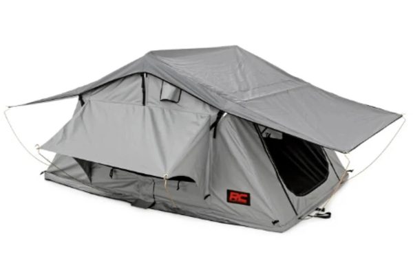 Rough Country (99049) Roof Top Tent | Rack Mount | 12 Volt Accessory w/Ladder Extension & LED Light Kit - MadeInUSA