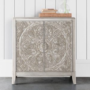 Pike Main Lita White Accent Console - MadeInUSA