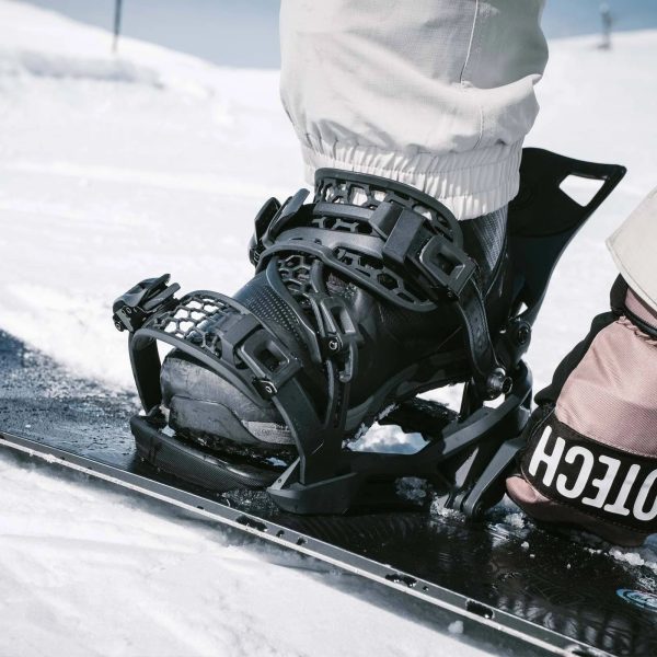 Nidecker Supermatic Snowboard Bindings 2024 - White - MadeInUSA - Image 9