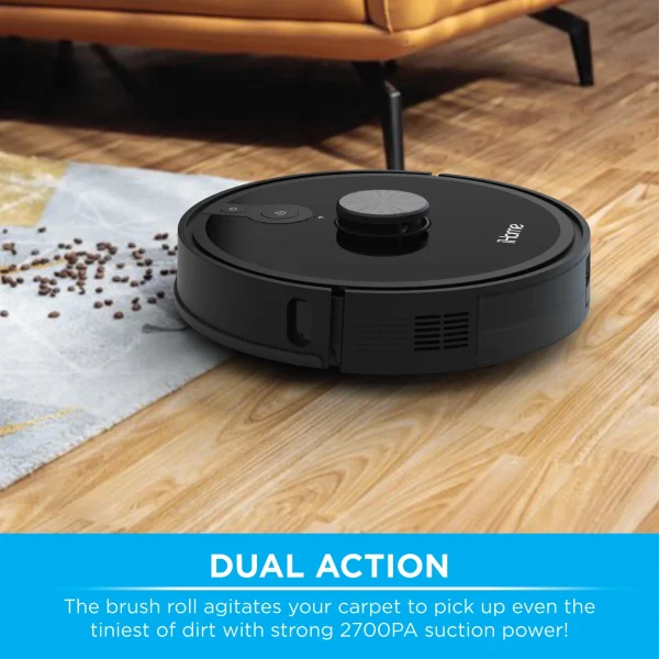 iHome AutoVac Nova S1 Robot Vacuum with LIDAR Navigation, 150 Min Runtime, 2700pa Suction - MadeInUSA - Image 5