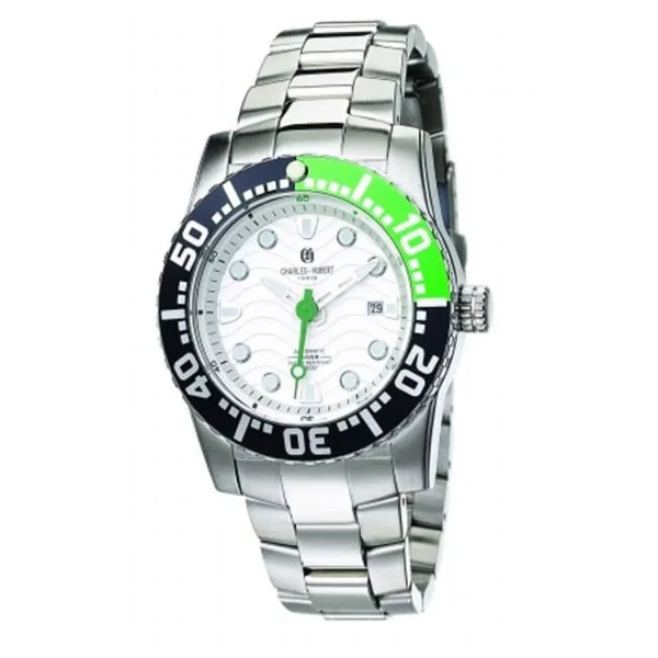 Charles-Hubert- Paris Mens Stainless Steel Automatic Watch # - MadeInUSA