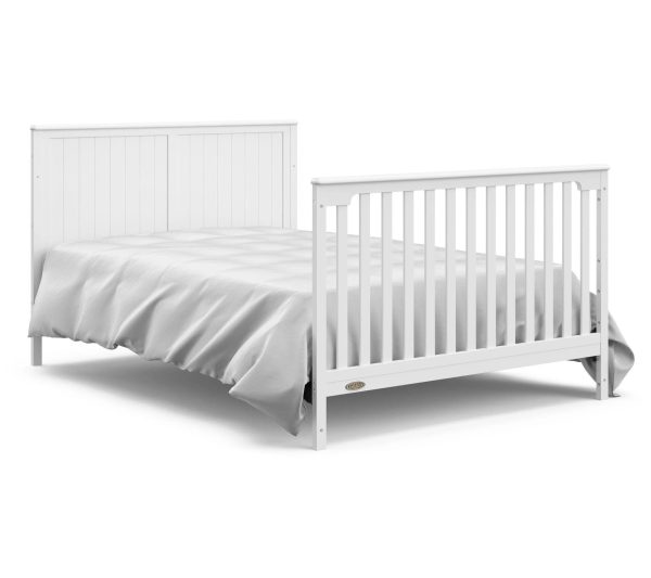 Graco Hadley 5-in-1 Convertible Crib and Changer with Drawer Pebble G - MadeInUSA - Image 3
