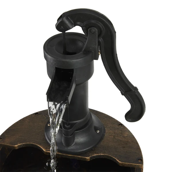 Alpine Corporation 40 Three Tier Pump Outdoor Fountain Decor, Brown - MadeInUSA - Image 11