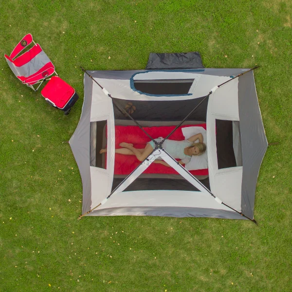 Ozark Trail 10' x 9' 6-Person Instant Cabin Tent with LED Light, 19.38 lbs - MadeInUSA - Image 3