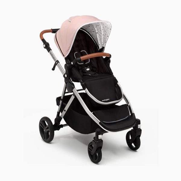 Mockingbird Single-to-Double Stroller 2.0 in Black/Windowpane Canopy/Black Leather - MadeInUSA - Image 9