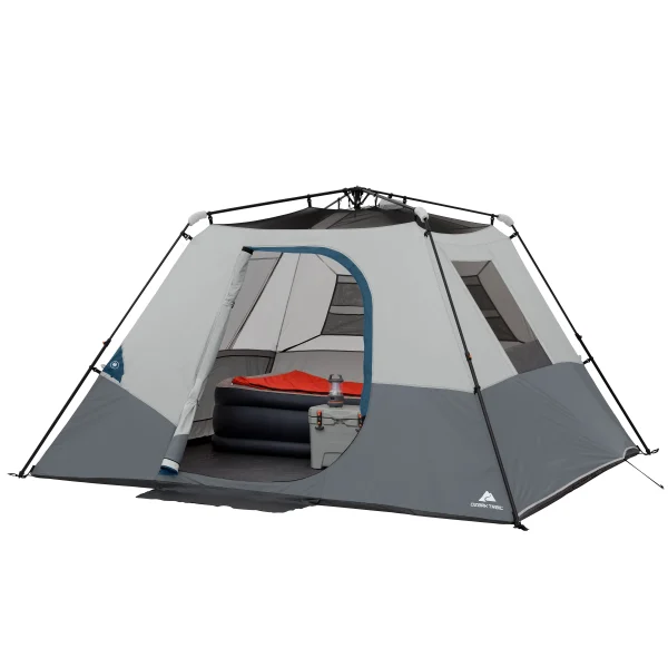 Ozark Trail 10' x 9' 6-Person Instant Cabin Tent with LED Light, 19.38 lbs - MadeInUSA - Image 2