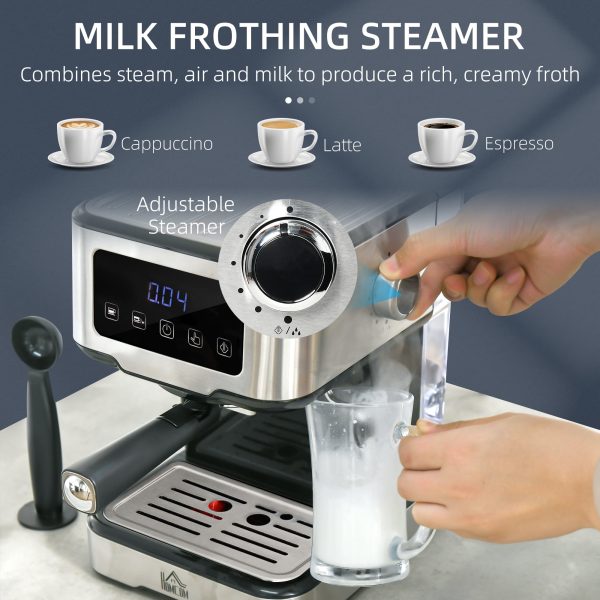 Espresso Coffee Maker Machine 15-Bar Frother Latte Cappuccino - MadeInUSA - Image 4