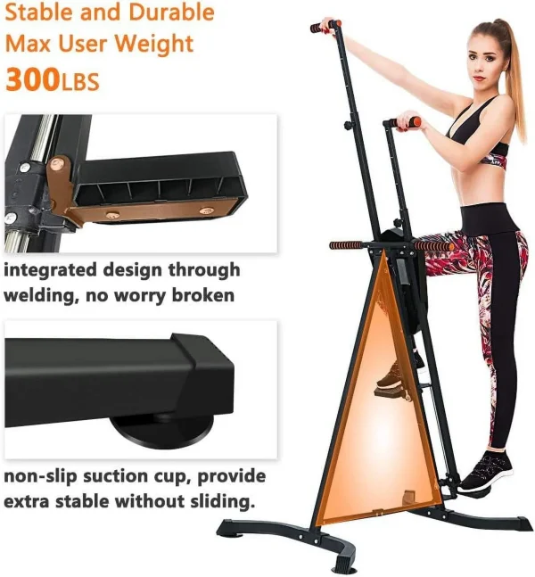 CITYBIRDS Sportsroyals Vertical Climber - Folded Cardio Exercise Equipment Stair Climber Full Body Workout for Women Men - MadeInUSA - Image 4