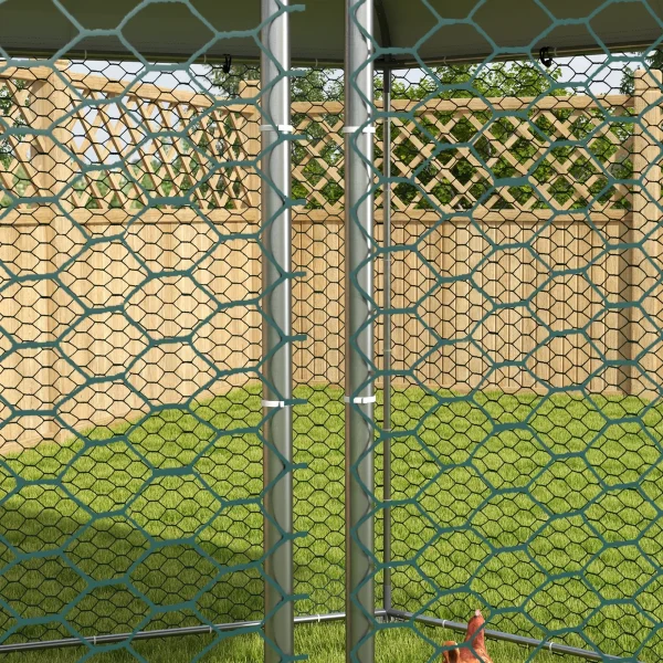 PawHut 13.1 ft x 11.4 ft Chicken Coop for 10-15 Chickens, Ducks, Rabbits - MadeInUSA - Image 9