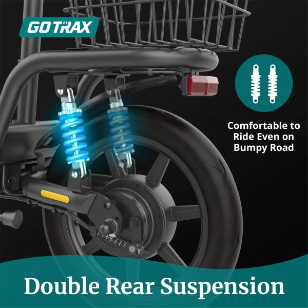 Gotrax Electric Scooter with Seat 18.6 Miles Range 15.5 MPH Power by 4 - MadeInUSA - Image 3
