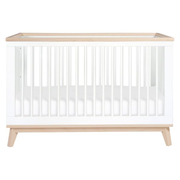 Babyletto Scoot 3-in-1 Convertible Crib with Toddler Bed Conversion Kit - Natural Walnut - MadeInUSA - Image 6