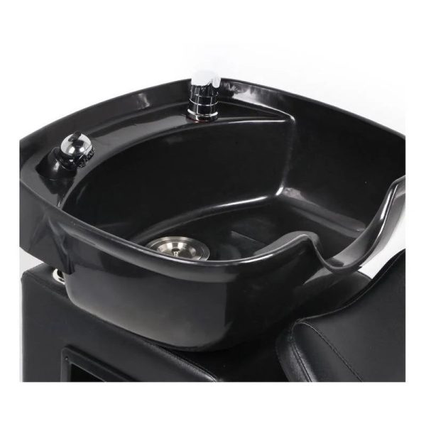 Ainfox Shampoo Barber Backwash Chair ABS Plastic Shampoo Bowl Sink Chair for Spa Beauty Salon (Black) - MadeInUSA - Image 8