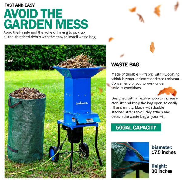 Landworks TRI-GUO049 Leaf Mulcher & Shredder - MadeInUSA - Image 11