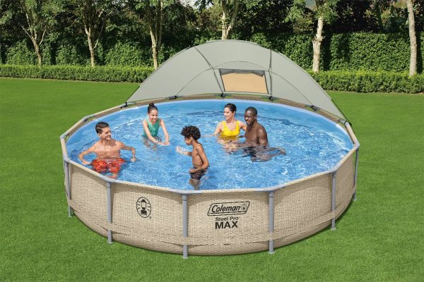 Coleman Steel Pro Max 14' x 33" Round Metal Frame Above Ground Pool Set - MadeInUSA - Image 3