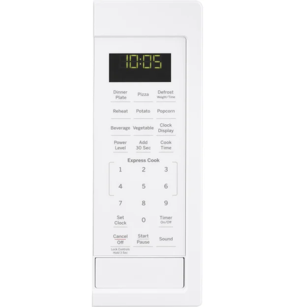 GE? 0.9 Cubic Foot Capacity Countertop Microwave Oven, White, JES1095DMWW - MadeInUSA - Image 2