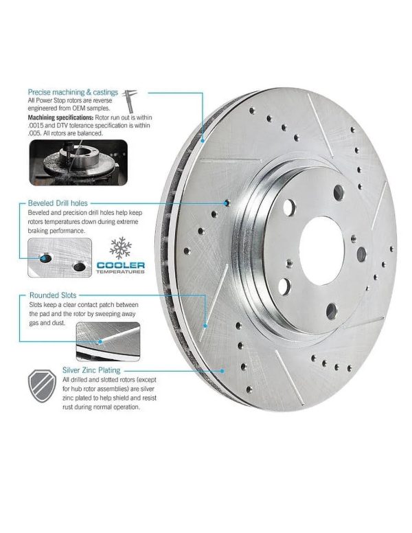 Power Stop K699 - Front Z23 Evolution Sport Brake Kit - MadeInUSA - Image 9