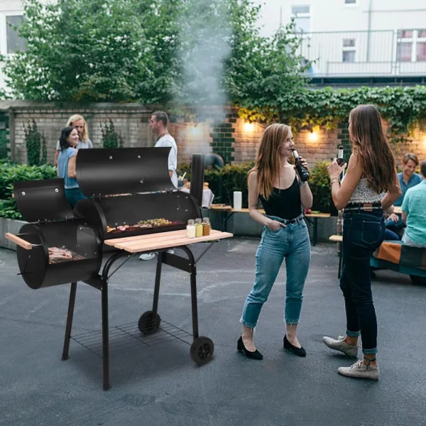 Ktaxon BBQ Grill  Outdoor Charcoal Grill Offset Smoker for Patio Backyard - MadeInUSA - Image 2