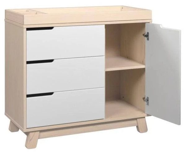Babyletto Hudson Dress Changer with Removable Tray, Washed Natural White - MadeInUSA - Image 2