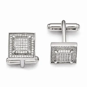 Diamond Essence Cuff Links, 2.5 cts.t.w.-SQMP427 - MadeInUSA